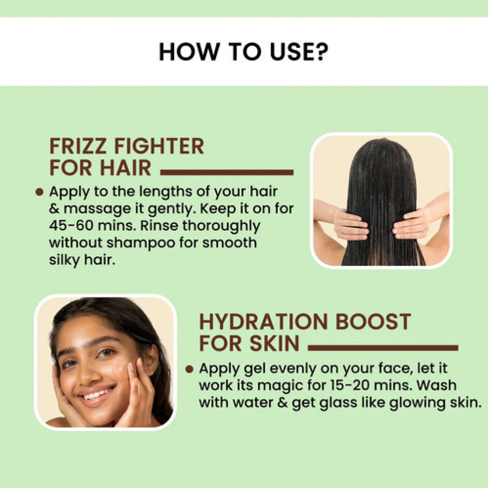 Alps Goodness Flaxeed Gel For Hair & Skin | Frizz-Control | Smoothening | Moisture Rich | Soft Long Hair-100 Ml