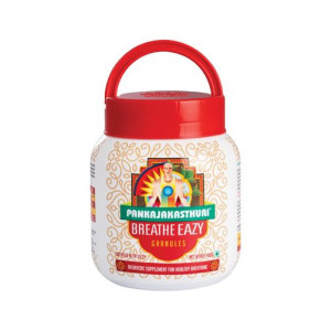 {"en":"Pankajakasthuri Breathe Eazy Granules Ayurvedic For Cough & Cold, Sinus, Asthma, Bronchitis & Breathing Disorders | Natural Immunity Booster | Unique Blend of 17 Ayurvedic Herbs - 400g