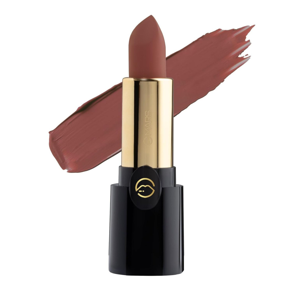 MARS Plush Velvet Creamy Matte Lipstick for women | Smooth Glide | One Swipe Pigmentation | Non-Drying and Creamy Formula | Rich and Vibrant Color | 3.2 gm | (15-Love Potion)