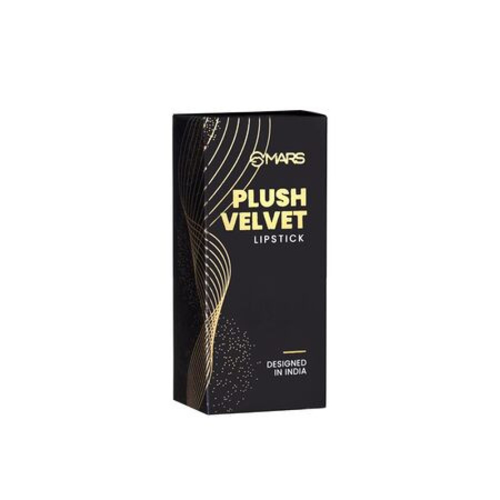 MARS Plush Velvet Creamy Matte Lipstick for women | Smooth Glide | One Swipe Pigmentation | Non-Drying and Creamy Formula | Rich and Vibrant Color | 3.2 gm | (16-Dark Magic)