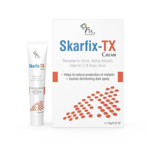 Fixderma Tranexamic Acid + 2% Kojic Acid + 1% Arbutin SKARFIX -TX Face Cream | Pigmentation Removal Cream | Kojic Acid | Uneven Skin Tone - 15 gm