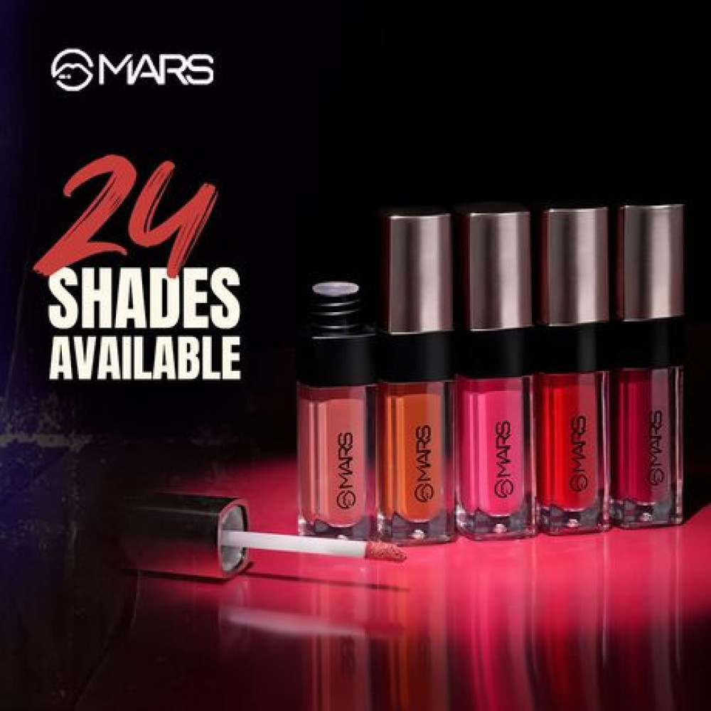 MARS Popstar Drying Liquid Mousse Lipstick for Women with Matte Finish | Lightweight and Non-Sticky Formula | Up to 12 Hour Long Lasting | Transferproof & Waterproof (6.0ml) (01-Closeup)