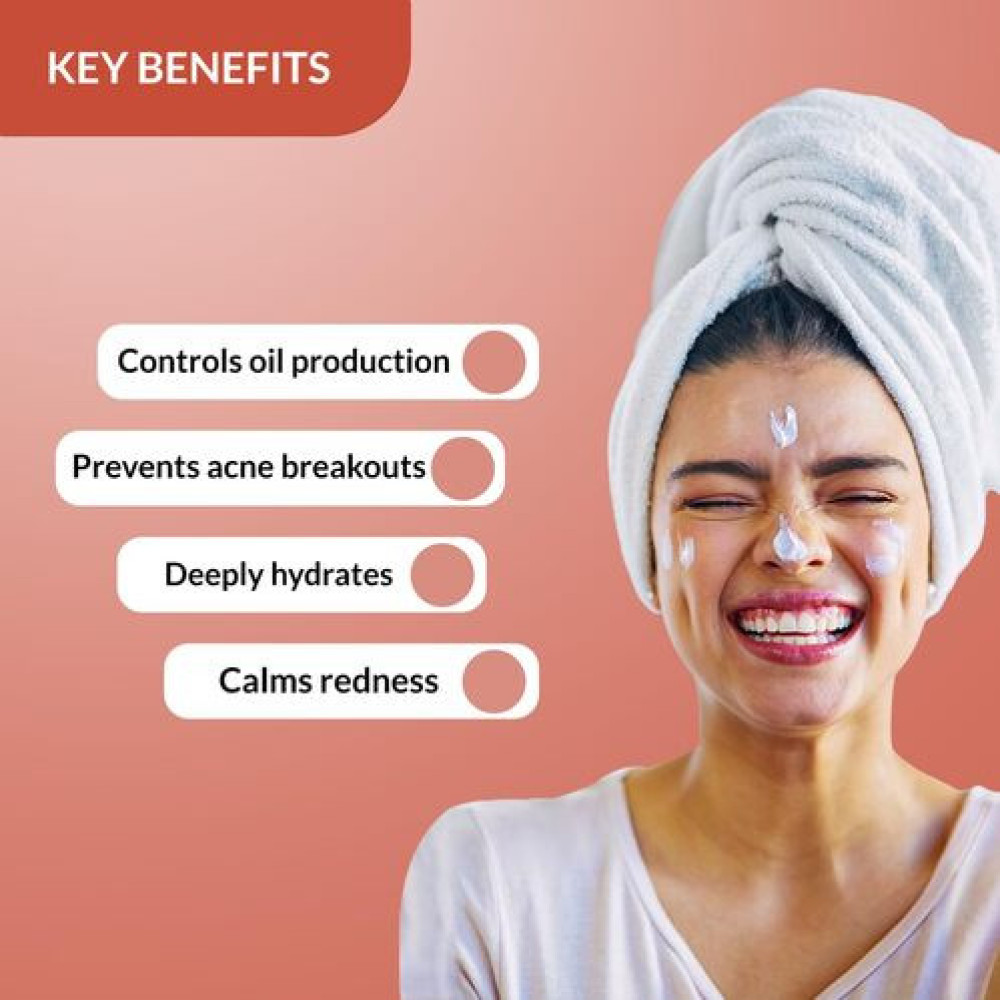 Fixderma Durave Acne Control & Oil Free Moisturizer for Face with Glycolic Acid | Niacinamide | Oily Skin | Face Moisturizer for Women & Men - 50 gm