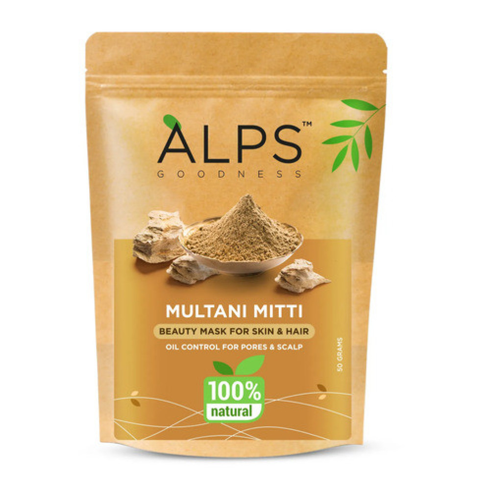 Alps Goodness Multani Mitti Powder 50 g - Face Pack Powder for  Oily Skin Natural Glow - 100% Pure & Natural