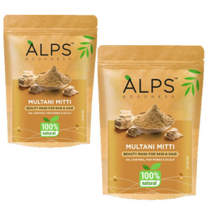 Alps Goodness Multani Mitti Powder 50 g - Face Pack Powder for  Oily Skin Natural Glow - 100% Pure & Natural-Pack Of-2