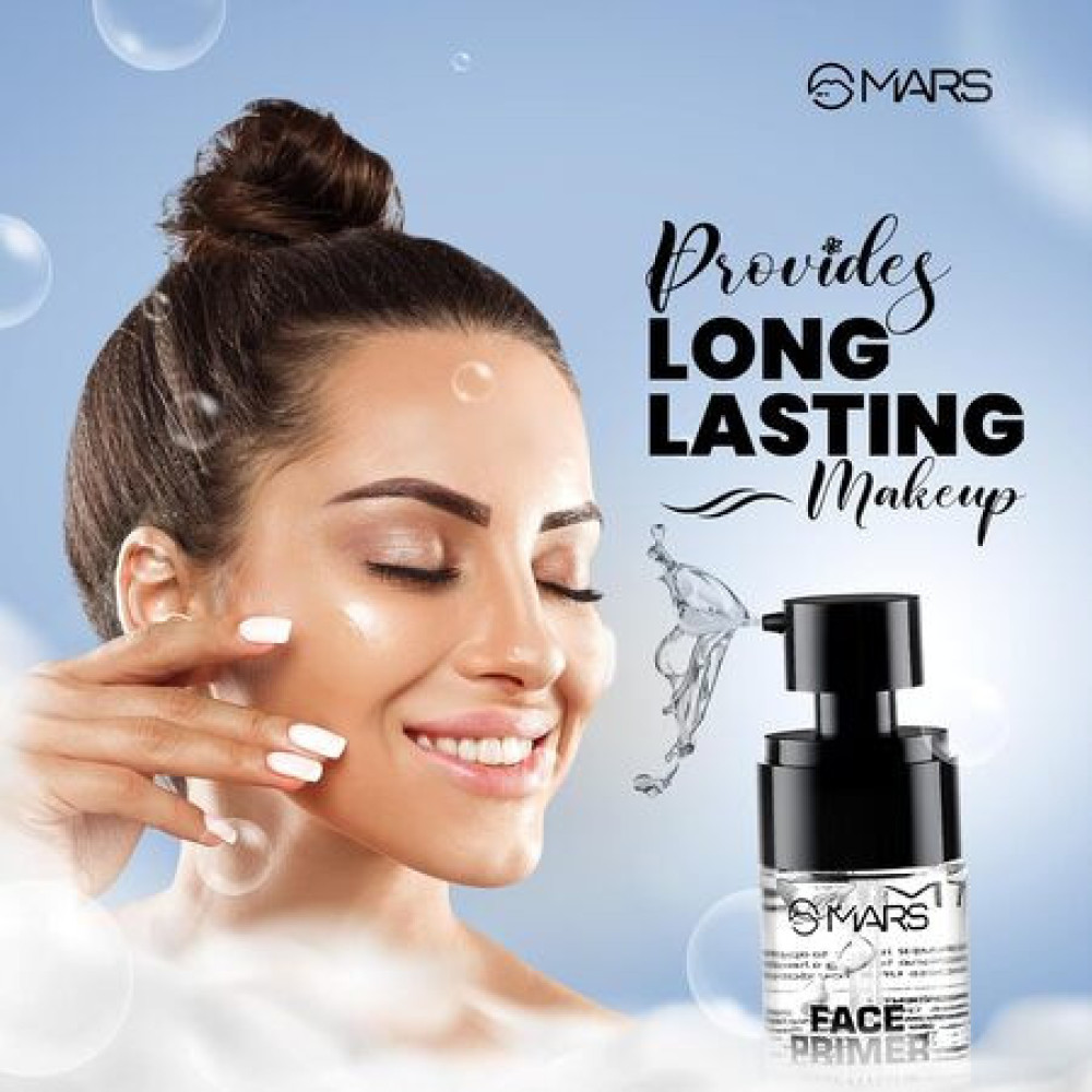 MARS Primer for Face Makeup For All Skin Types | Perfectly Blurs Pores, Wrinkles and Fine Lines | Oil Control | Lightweight Texture (30ml)